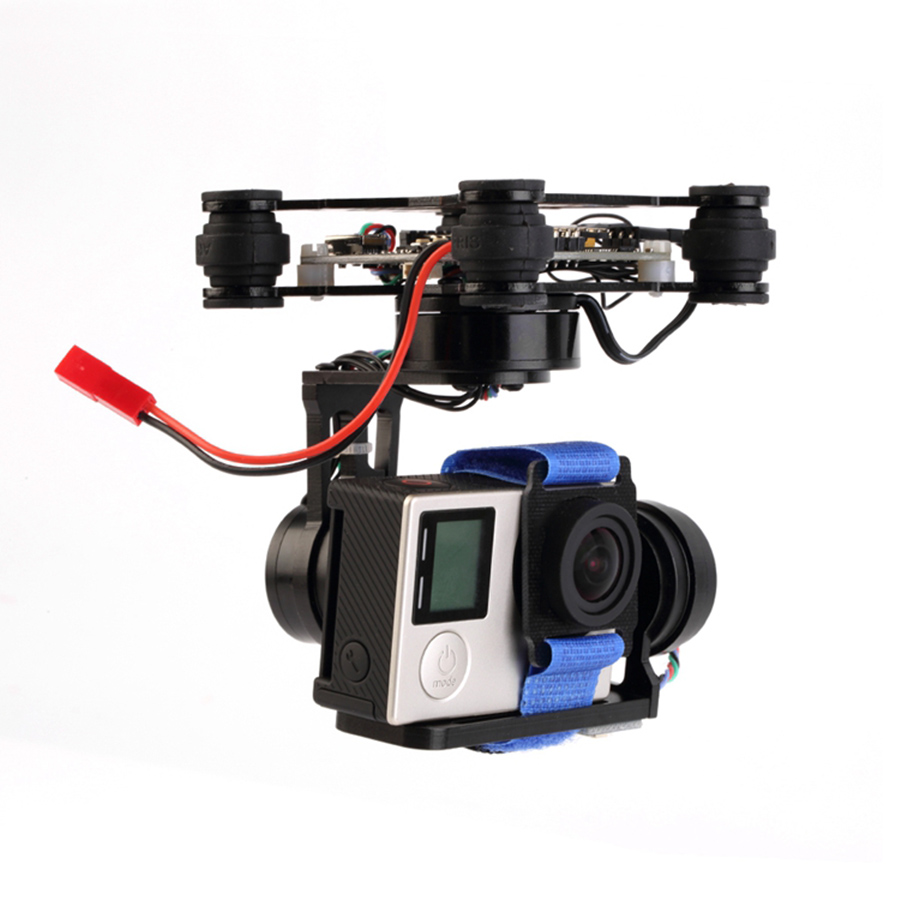 Drone Gimbal 2 Axis - 3-Achsen-bürstenloser Gimbal Storm32-Controller, leichter FPV-Gimbal-Plug-and-Play für